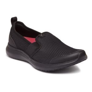 VIONIC JULIANNA PRO SLIP-ON SNEAKER SIZE 8.5 Black Comfortable Orthopedic Shoe